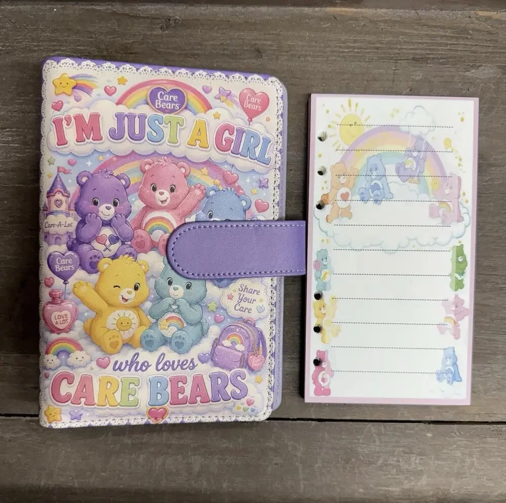 Care Bear A6 Binder with Matching Printed Stationery Paper